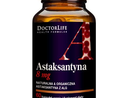 Astaxanthin 8mg naturalna astaksantyna suplement diety 60 kapsułek For Cheap