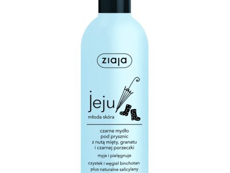 Jeju czarne mydło pod prysznic z nutą mięty granatu i czarnej porzeczki 300ml Fashion