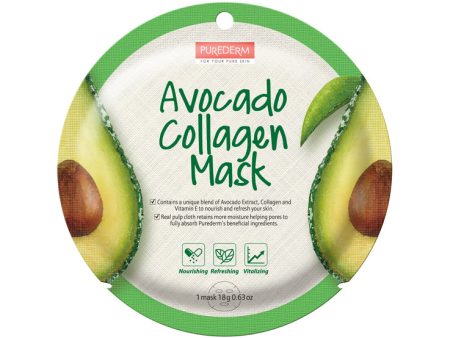 Avocado Collagen Mask maseczka kolagenowa w płacie Awokado 18g For Sale