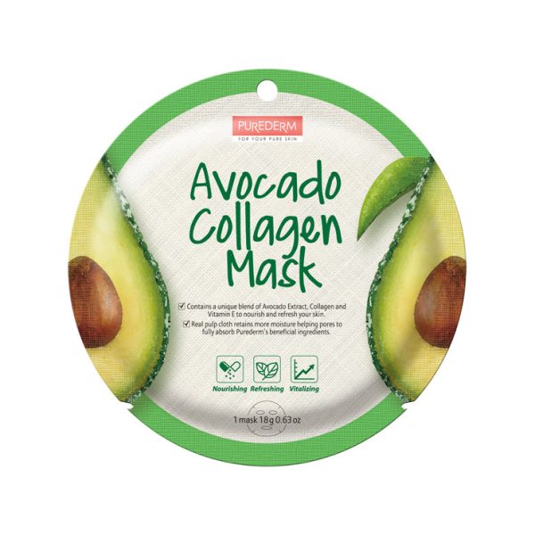 Avocado Collagen Mask maseczka kolagenowa w płacie Awokado 18g For Sale