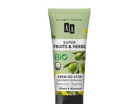 Super Fruits & Herbs krem do stóp Oliwka i Wiesiołek 75ml Online Hot Sale