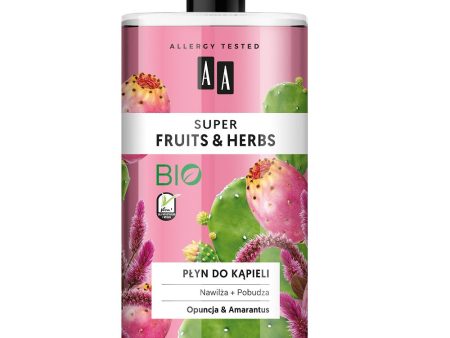 Super Fruits & Herbs płyn do kąpieli Opuncja i Amarantus 750ml For Discount