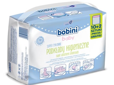 Bobini Baby podkłady higieniczne dla niemowląt i dzieci 12szt Hot on Sale