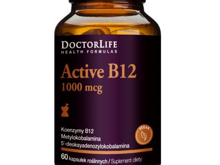 Active B12 aktywna witamina B12 1000mcg suplement diety 60 kapsułek For Sale