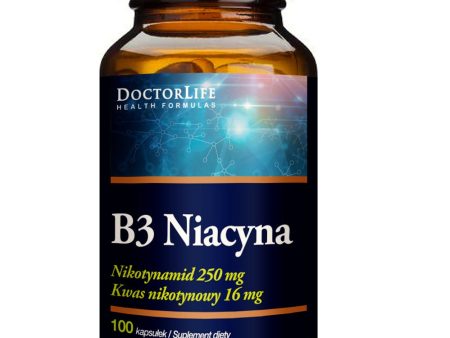 B3 Niacyna suplement diety 100 kapsułek Sale