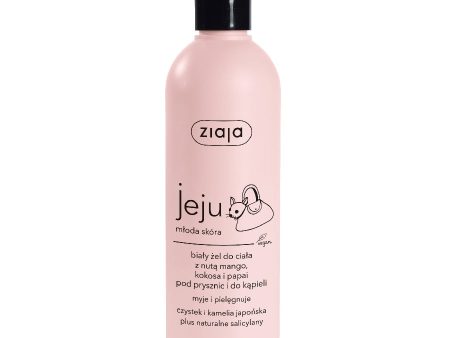 Jeju białe mydło do ciała pod prysznic i do kąpieli z nutą mango kokosa i papai 300ml Online Sale