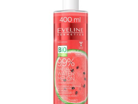 99% Natural Watermelon arbuzowy nawilżająco-kojący hydrożel do ciała i twarzy 400ml Online Sale