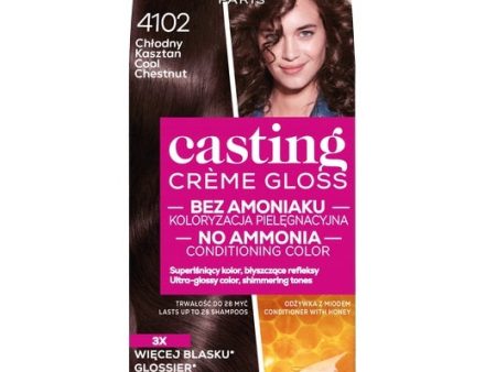 Casting Creme Gloss farba do włosów 4102 Chłodny Kasztan Discount