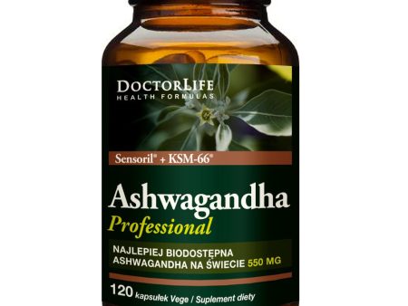 Ashwagandha KSM-66+ Sensoril ekstrakt z korzenia 550mg suplement diety 120 kapsułek Cheap