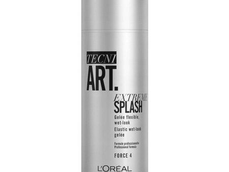 Tecni Art Extreme Splash Elastic Wet-Look Gel elastyczny żel utrwalający fryzurę Force 4 150ml For Discount