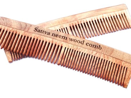 Neem Wood Comb grzebień z drzewa Neem 19cm Supply