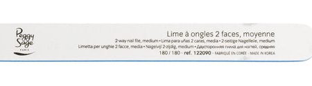 2-Way Nail File Medium pilnik do paznokci dwustronny 180 180 biały 1szt Online Sale