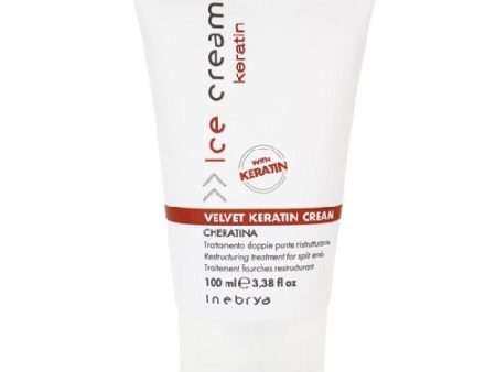 Ice Cream Keratin Velvet Keratin Cream kuracja restrukturyzująca do rozdwajających się końcówek 100ml on Sale