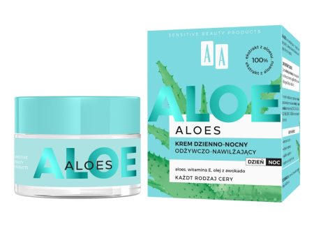 Aloes 100% aloe vera extract krem dzienno-nocny odżywczo-nawilżający 50ml Online Hot Sale