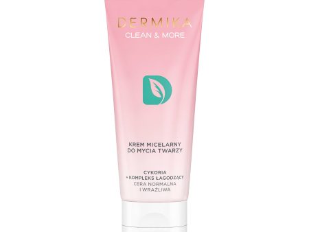 Clean & More krem micelarny do mycia twarzy do cery normalnej i wrażliwej Cykoria & Kompleks Łagodzący 150ml Sale