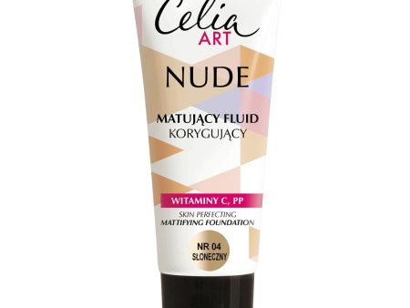 Art Nude matujący fluid korygujący 04 Słoneczny 30ml Discount