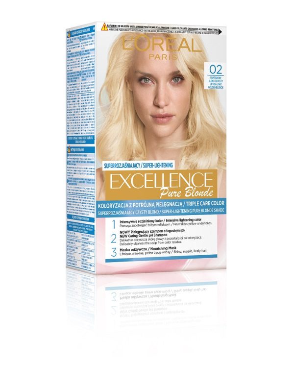 Excellence Pure Blonde krem koloryzujący 02 Superjasny Blond Złocisty Sale