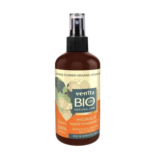 Bio Natural Care Hydrolat skóra tłusta i wrażliwa naczynkowa Kwiat Pomarańczy 100ml Online Hot Sale