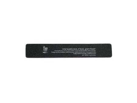 2-Way Nail File Coarse pilnik do paznokci prostokątny dwustronny 100 180 czarny 1szt Hot on Sale