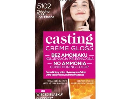 Casting Creme Gloss farba do włosów 5102 Chłodna Mokka For Discount