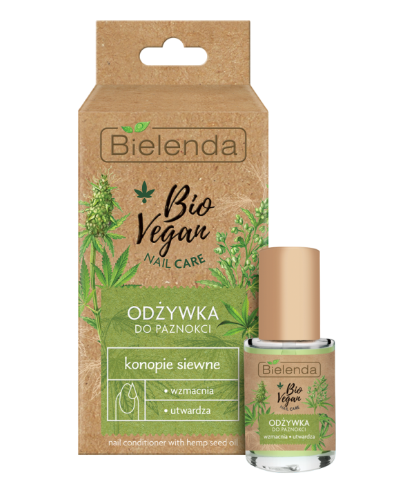 Bio Vegan Nail Care odżywka do paznokci wzmacniająco-utwardzająca Konopie Siewne 10ml Discount