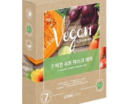 7 Vegan Sheet Mask Set zestaw vegańskich maseczek w płachcie 7szt. Online Hot Sale